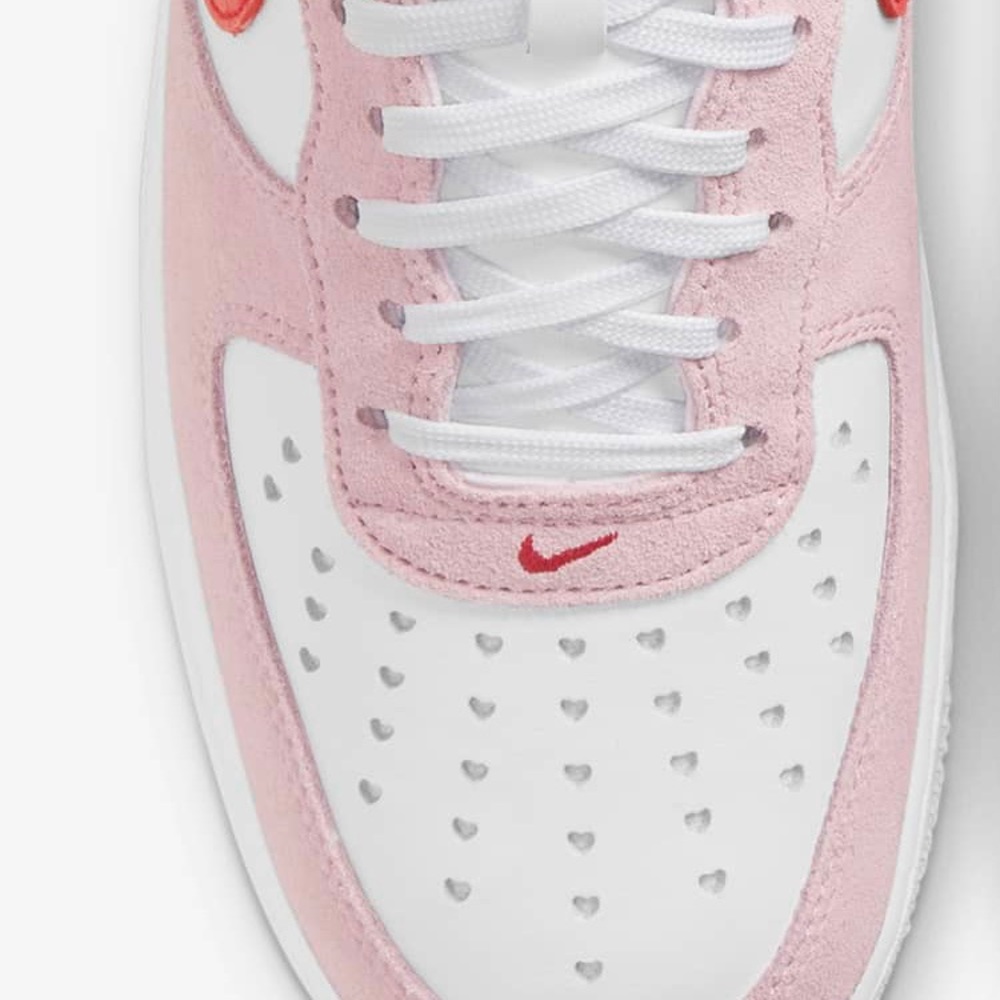 NWT NIB NIKE AIR FORCE 1 ‘07 W 10.5_M 9 TULIP PINK/WHITE/PINK FOAM/UNIVERSTY RED - Picture 2 of 10